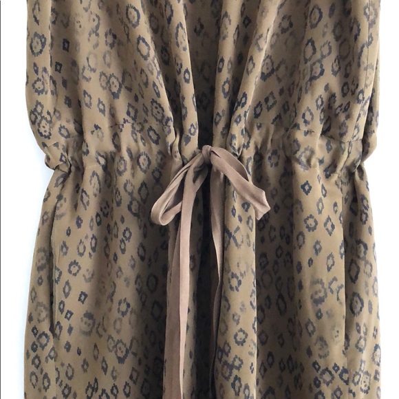 Madewell silk ikat pattern sleeveless dress - Picture 3 of 7